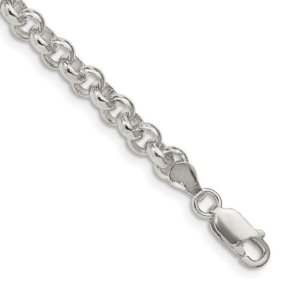 Kazi Luxury Sterling Silver 5mm Rolo Chain